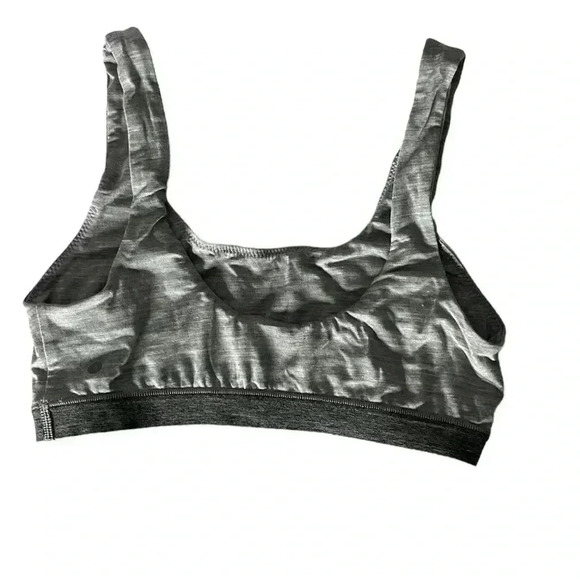 ALLBIRDS Gray Pull On Wool Blend Bralette Sports Bra Size XS - Picture 2 of 5